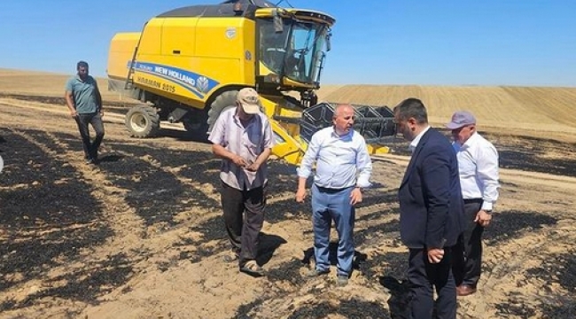 Tarım arazilerinde çıkan yangın büyümeden söndürüldü