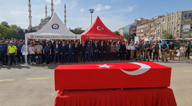 Polis memuru son yolculuğuna uğurlandı