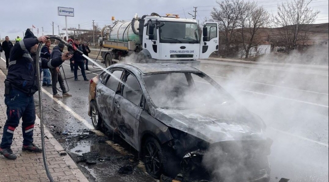 Çıkan yangında kullanılamaz hale geldi